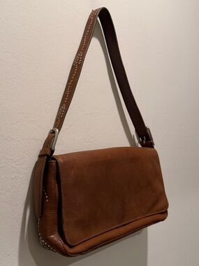 Studded Real Leather Bag